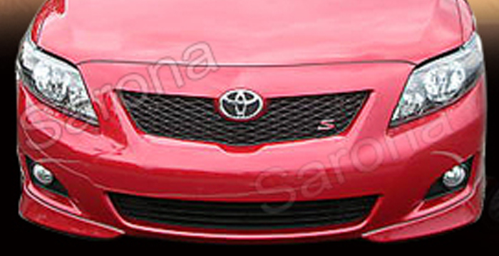 Custom Toyota Corolla  Sedan Front Lip/Splitter (2009 - 2010) - $340.00 (Part #TY-015-FB)